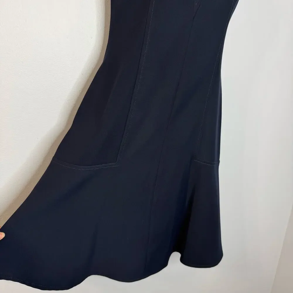 Louis Vuitton Uniformes Navy Fit & Flare Mini Dress Classic Office Sz 32 -2